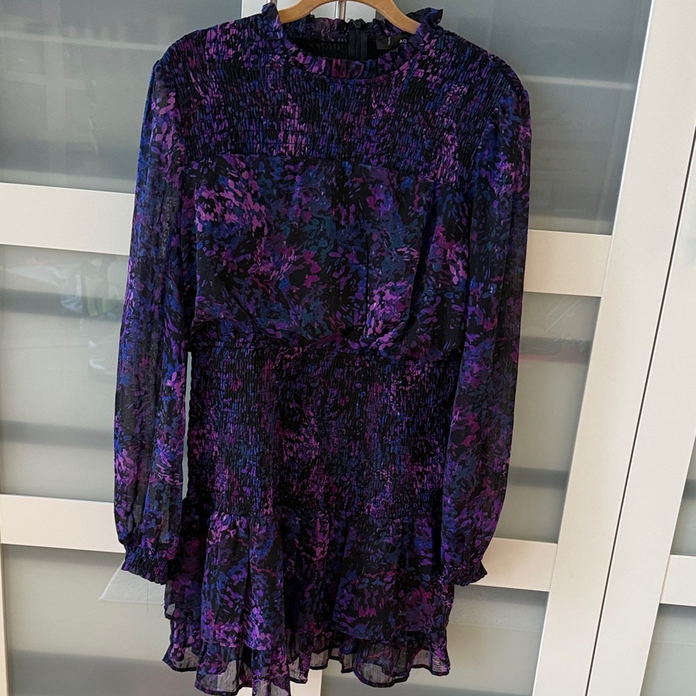 Aqua Multicolor Floral Midi Dress